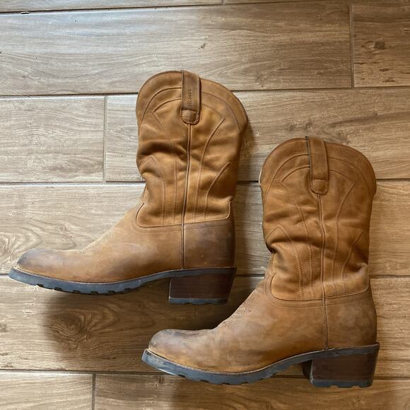 Tecovas The Bandera Ranch Wear Size 12.5 EE Work Boots Cowhide Leather Brown main image 5